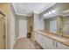 Elegant bathroom with double vanity and granite countertop at 2094 Sawtooth Mountain Dr, Henderson, NV 89044