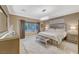 Main bedroom with plush carpet and large window at 2094 Sawtooth Mountain Dr, Henderson, NV 89044