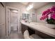 Modern bathroom with double vanity and soaking tub at 23 Cresta Villa Ct, Henderson, NV 89011