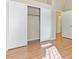 Spacious bedroom closet with mirrored sliding doors and ample shelving at 5000 Red Rock St # 240, Las Vegas, NV 89118