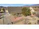 Aerial view of house, landscaping, and driveway at 170 Story Ave, Pahrump, NV 89060