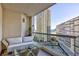 Relaxing balcony featuring outdoor furniture and stunning city views at 2747 Paradise Rd # 1502, Las Vegas, NV 89109