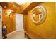 Elegant entryway with gold walls, a large mirror, and nutcrackers at 2747 Paradise Rd # 1502, Las Vegas, NV 89109