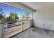 Private balcony with screened enclosure and views of the surrounding area at 4555 E Sahara Ave # 223, Las Vegas, NV 89104