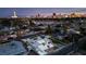 Elevated view of house with city skyline in background at 1342 Barnard Dr, Las Vegas, NV 89102