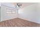 Bright bedroom with hardwood floors and window blinds at 4620 Cinderella Ln, Las Vegas, NV 89102