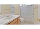 Clean bathroom with a shower/tub combo, vanity, and toilet at 10925 Iris Canyon Ln, Las Vegas, NV 89135