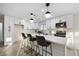 Contemporary kitchen with white cabinets, quartz countertops and stainless steel appliances at 2900 Richfield Blvd, Las Vegas, NV 89102