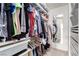 Walk-in closet featuring custom shelving and drawers at 500 Sutters Mill Rd, Henderson, NV 89014