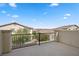 Private deck with scenic views and a metal railing at 232 Punto Di Vista Dr, Henderson, NV 89011