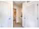 Upstairs hallway with access to bathroom and laundry at 7835 Pandora Sky St # 462, Las Vegas, NV 89084