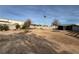 Backyard with storage shed and landscaping at 4143 Laurel Park Ave, Las Vegas, NV 89103