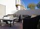 Relaxing patio with seating area and spiral staircase at 7563 Durham Hall Ave # 101, Las Vegas, NV 89130