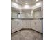 Bathroom with granite vanity and double sinks at 3764 Andorian Ave, North Las Vegas, NV 89084