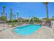 Inviting kidney-shaped pool with a waterfall feature at 6125 Resort Ridge St, Las Vegas, NV 89130