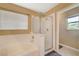 Bathroom with shower and tub, and tile flooring at 5024 Glittering Star Ct, Las Vegas, NV 89130