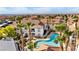 Condo community with pool, landscaping, and city views at 700 Carnegie St # 4812, Henderson, NV 89052