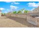 Landscaped backyard with gravel and built-in BBQ at 8221 Ten Gallon Ct, Las Vegas, NV 89129