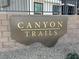 Canyon Trails community entrance sign at 9380 Serene Harbor St # Lot 27, Las Vegas, NV 89178