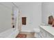 Simple bathroom with shower/tub, toilet and vanity at , Las Vegas, NV 89121