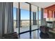 Private balcony boasting stunning panoramic city views at 4381 W Flamingo Rd # 5201, Las Vegas, NV 89103