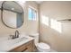 Updated bathroom with modern vanity and fixtures at 4389 Bluecrest Rd, Las Vegas, NV 89121