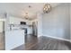 Modern kitchen with white shaker cabinets and stainless steel appliances at 511 Bass Dr # C, Henderson, NV 89014