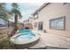 Backyard oasis featuring a pool and spa at 10613 Turquoise Valley Dr, Las Vegas, NV 89144