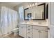 Double vanity bathroom with a shower/tub combo at 12221 Terrace Verde Ave, Las Vegas, NV 89138