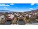 Aerial view of houses with mountain views at 1318 Springdale Ln, Mesquite, NV 89034