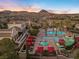 Luxury resort-style pool and spa area with mountain views at 20 Via Visione # 104, Henderson, NV 89011