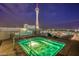 Relaxing hot tub on rooftop deck with city views at 200 W Sahara Ave # 3012, Las Vegas, NV 89102