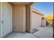 Backyard access with gate and concrete pathway at 10563 Premia Pl, Las Vegas, NV 89135