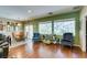 Cozy dining area with wood table and chairs, near the kitchen and living room at 2549 Venus Star St, Henderson, NV 89044