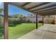 Backyard view from under pergola, showing artificial turf at 2815 Athens Ridge Dr, Henderson, NV 89052