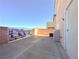 Backyard patio with mural and access from inside at 656 Integrity Point Ave, Henderson, NV 89012