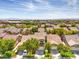 Aerial view showcasing a beautiful community with mountain views at 10319 Birch Bluff Ln # 0, Las Vegas, NV 89145