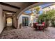 Brick paved courtyard with seating area, providing an outdoor oasis at 11775 Woodbrook Ct, Las Vegas, NV 89141