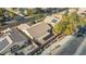 Aerial view of house, yard, and neighboring homes at 310 Coral Fountain St, Henderson, NV 89014