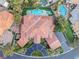 Housetop view showcases the home's layout and pool at 8625 Scarsdale Dr, Las Vegas, NV 89117