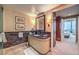 Elegant bathroom with marble vanity and walk-in shower at 2000 N Fashion Show Dr # 6006, Las Vegas, NV 89109