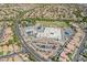 Aerial view of a school and surrounding area at 1424 Country Hollow Dr, Las Vegas, NV 89117