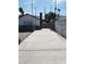 Long private driveway leading to the garage at 3123 Congress Ave, Las Vegas, NV 89121