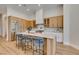 Bright kitchen features stainless steel appliances and light wood cabinets at 8649 Robinson Ridge Dr, Las Vegas, NV 89117