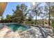 Inviting swimming pool with spacious patio and golf course views at 8649 Robinson Ridge Dr, Las Vegas, NV 89117