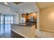 Modern kitchen with stainless steel appliances and granite countertops at 200 W Sahara Ave # 2110, Las Vegas, NV 89102