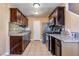 Modern kitchen featuring stainless steel appliances and granite countertops at 5330 E Charleston Blvd # 101, Las Vegas, NV 89142