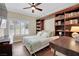 Bright bedroom with window seating and large closet at 1841 Indian Bend Dr, Henderson, NV 89074