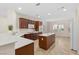 Modern kitchen with island and ample cabinet space at 2285 Rosendale Village Ave, Henderson, NV 89052