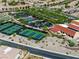 Aerial view of tennis courts at 2285 Rosendale Village Ave, Henderson, NV 89052